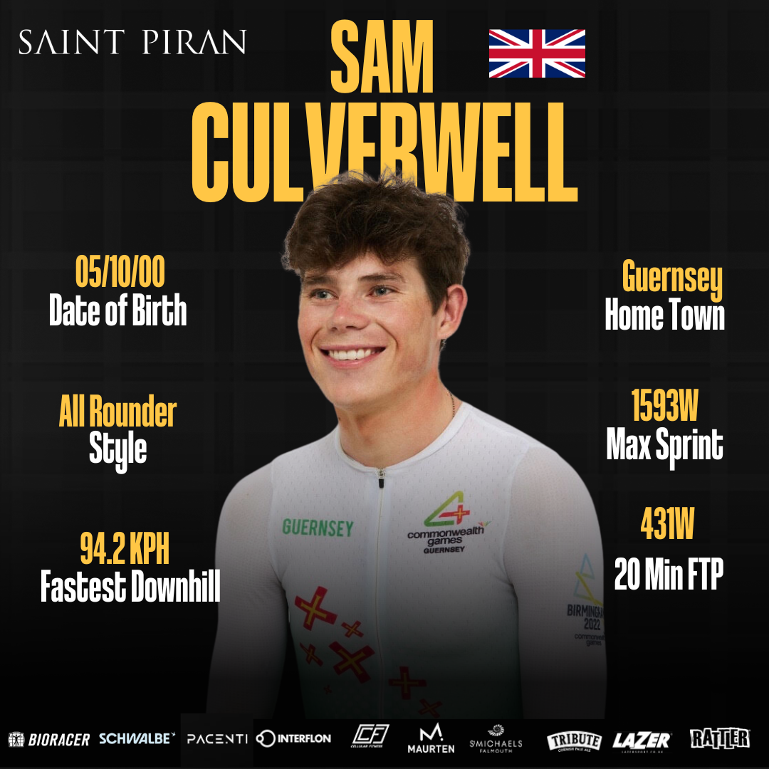 SAM CULVERWELL SIGNS FOR SAINT PIRAN PRO CYCLING