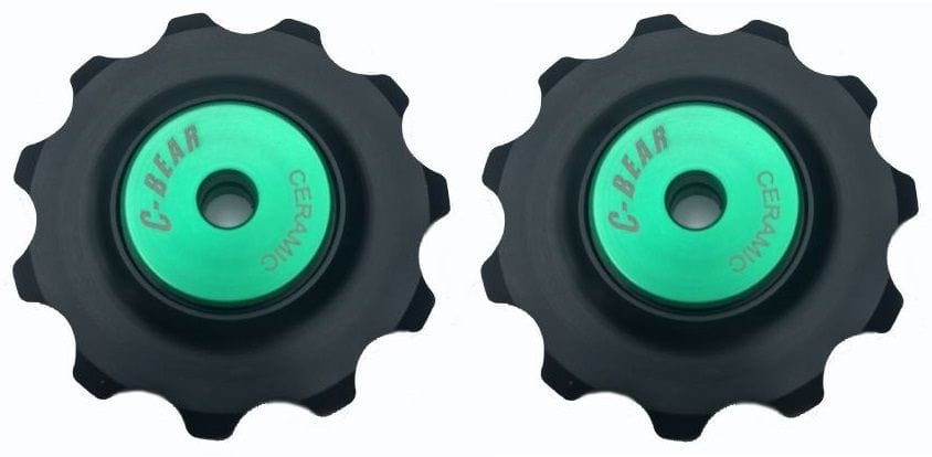 C-Bear Delrin Thermoplastic Ceramic Jockey wheel Campag/Shimano/Sram 10-11 spd