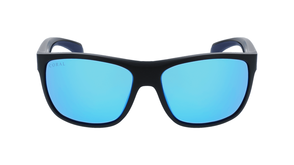 Wraparound Sunglasses Blue Polarized Sport Lenses