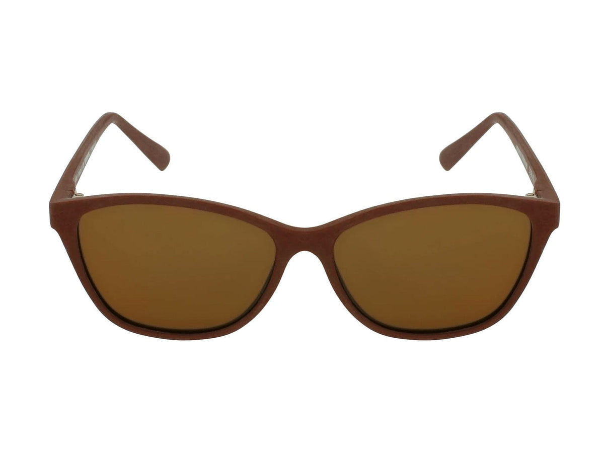 Brown women's cat-eye sunglasses