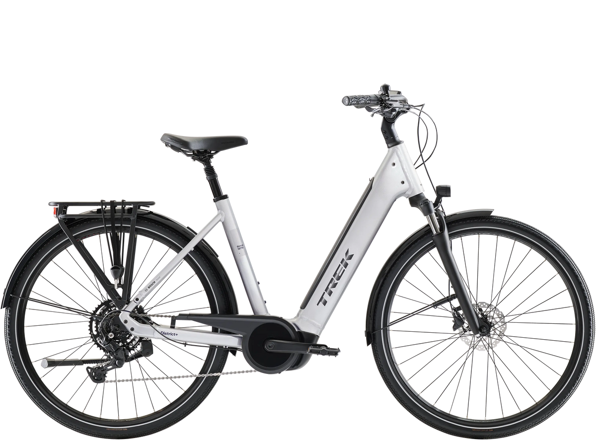 Trek District+ range — District+ 3 and District+ 4 city e-bikes