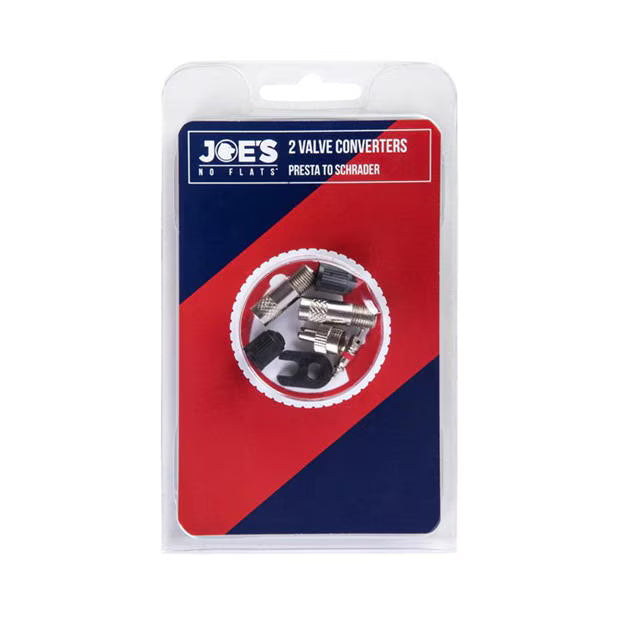 Joe's No Flats Valve Converters Presta to Schrader (Pair) Joe's No Flats