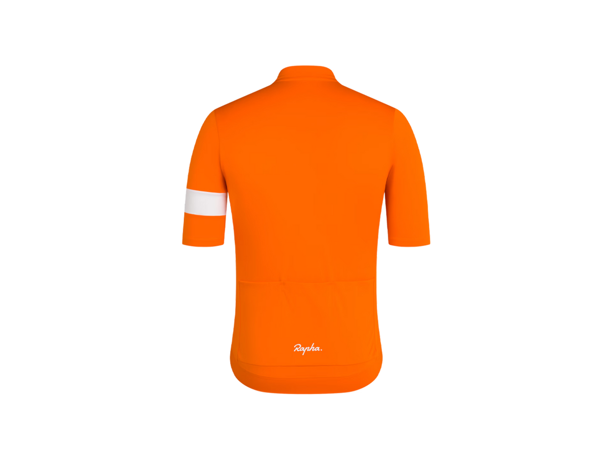 Rapha Core Cycling Jersey Orange/White RAPHA