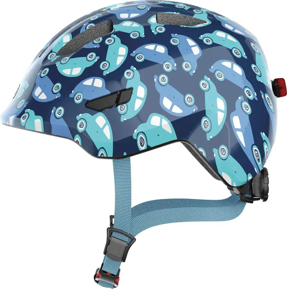 ABUS Helmets Blue Cars / Small ABUS SMILEY 3.0 LED Helmet