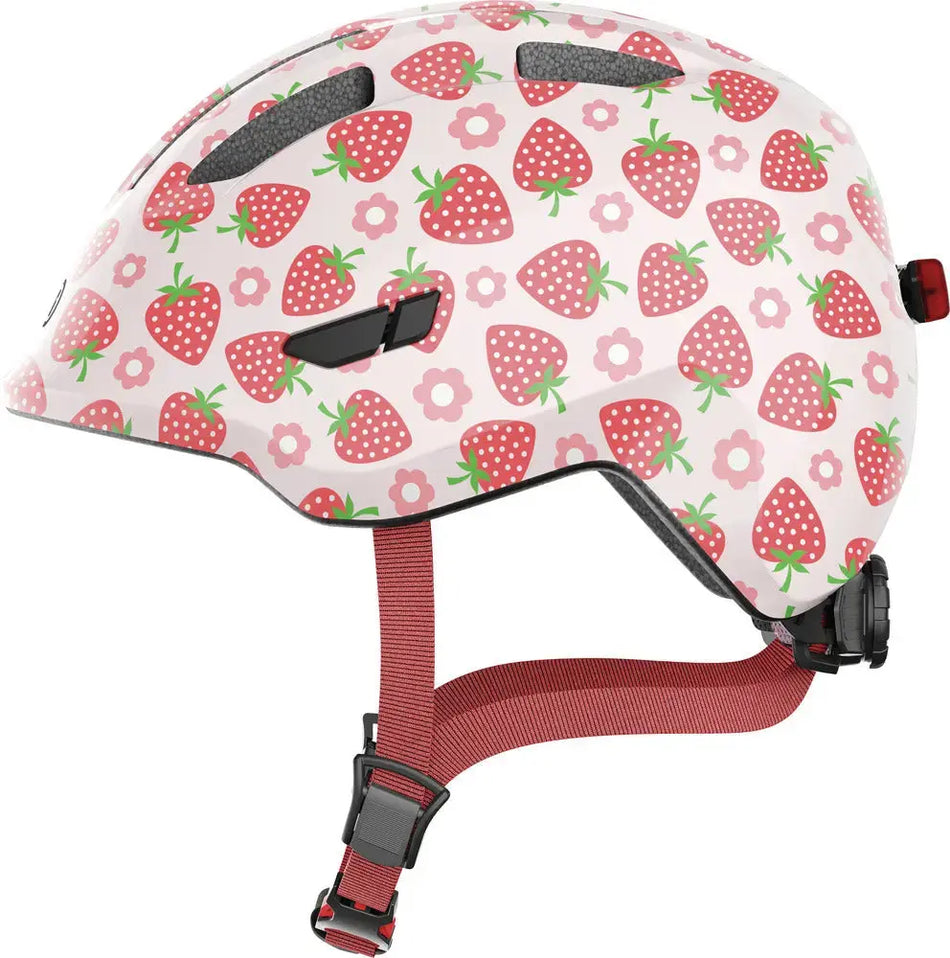 ABUS Helmets Rose Strawberry / Small ABUS SMILEY 3.0 LED Helmet
