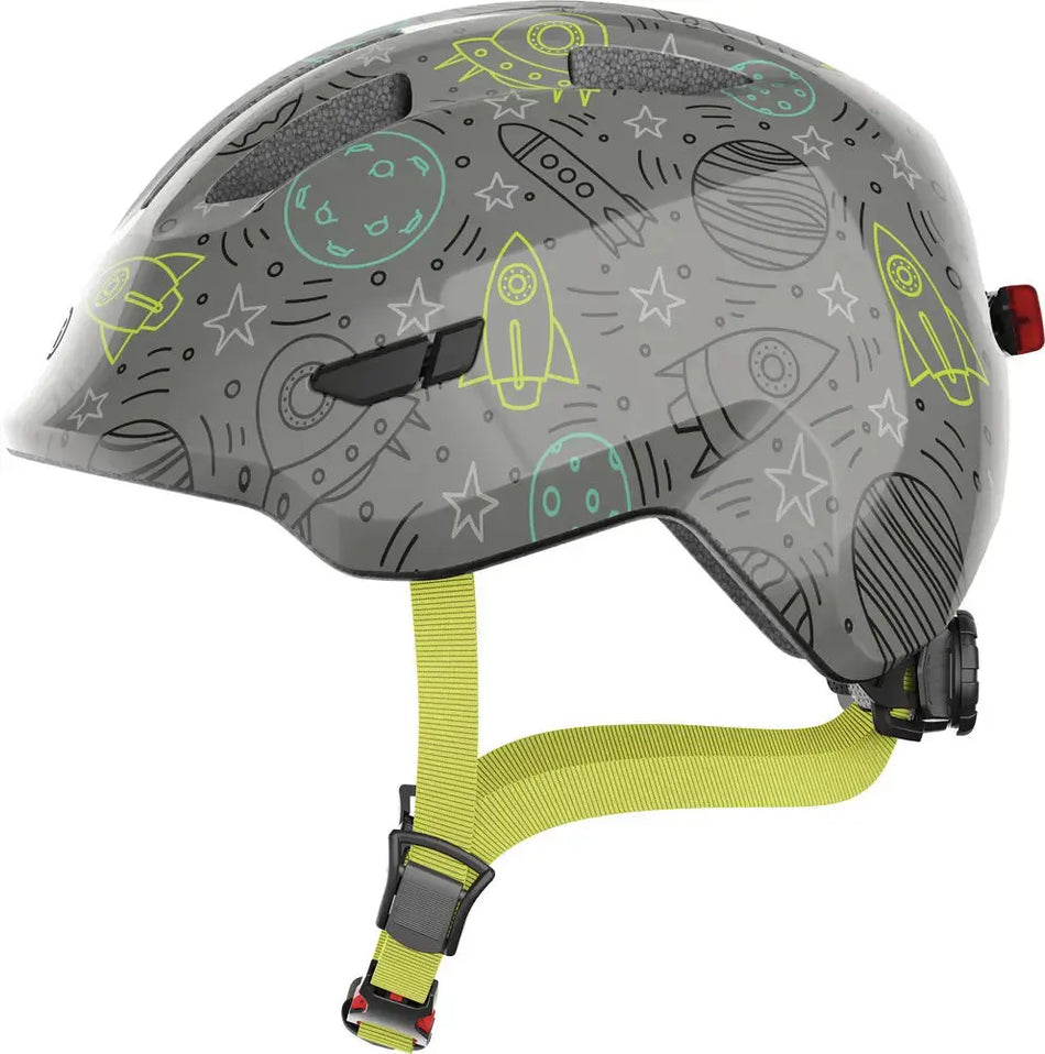ABUS Helmets Grey Space / Small ABUS SMILEY 3.0 LED Helmet