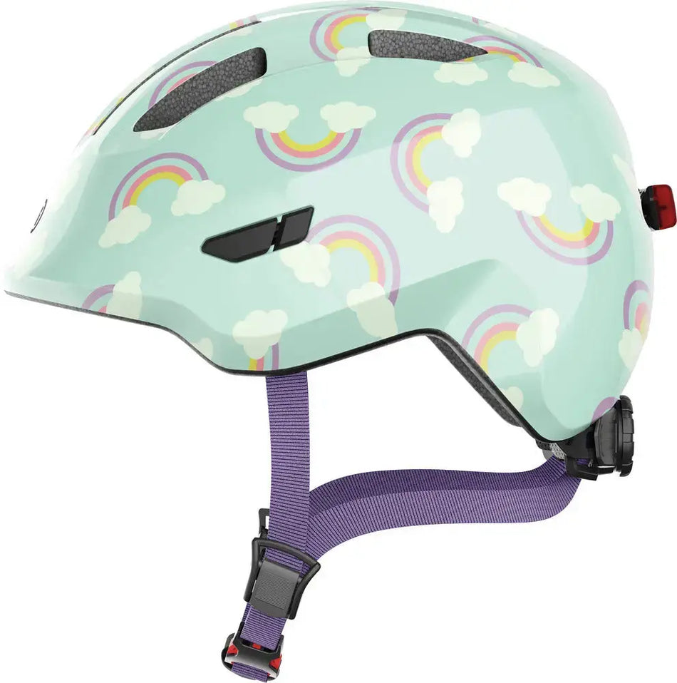 ABUS Helmets Blue Rainbow / Small ABUS SMILEY 3.0 LED Helmet