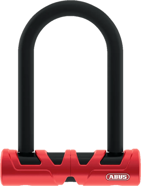 ABUS Bike Lock Red/Black / 140mm shackle ABUS ULTIMATE 420K/150 HB140 +USH D Lock & Cobra Cable