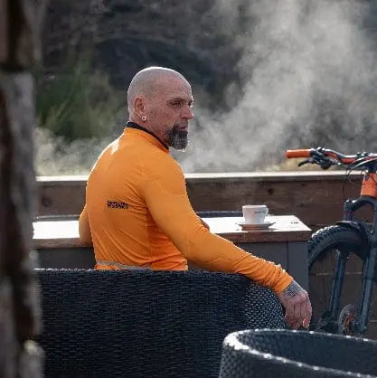 ArmaUrto Protective Cycling Jersey IP long Sleeve Jersey Burnt Orange