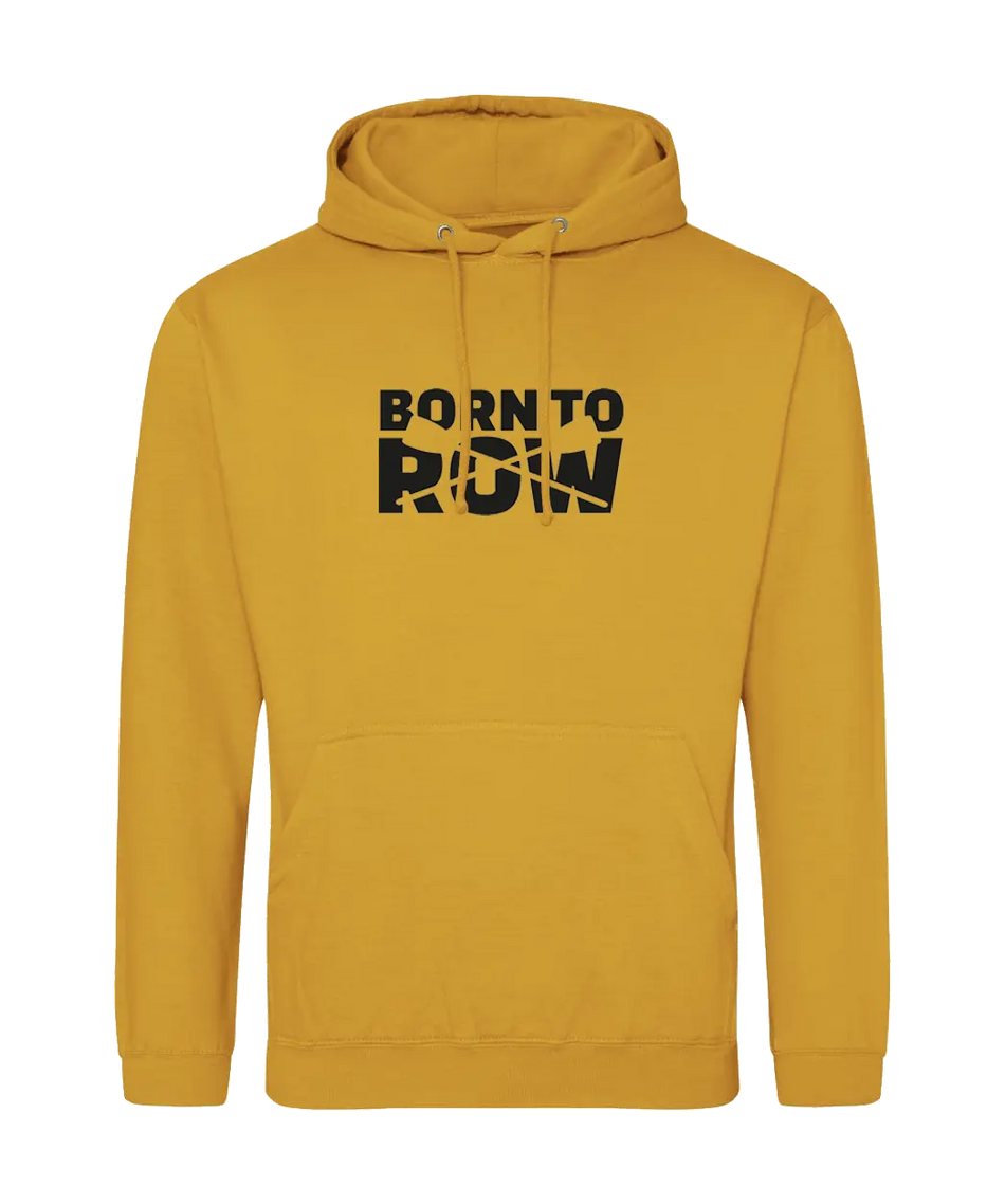 Big Bobble Hats Ltd Hoodies Small / Mustard Born to Row Hoodie