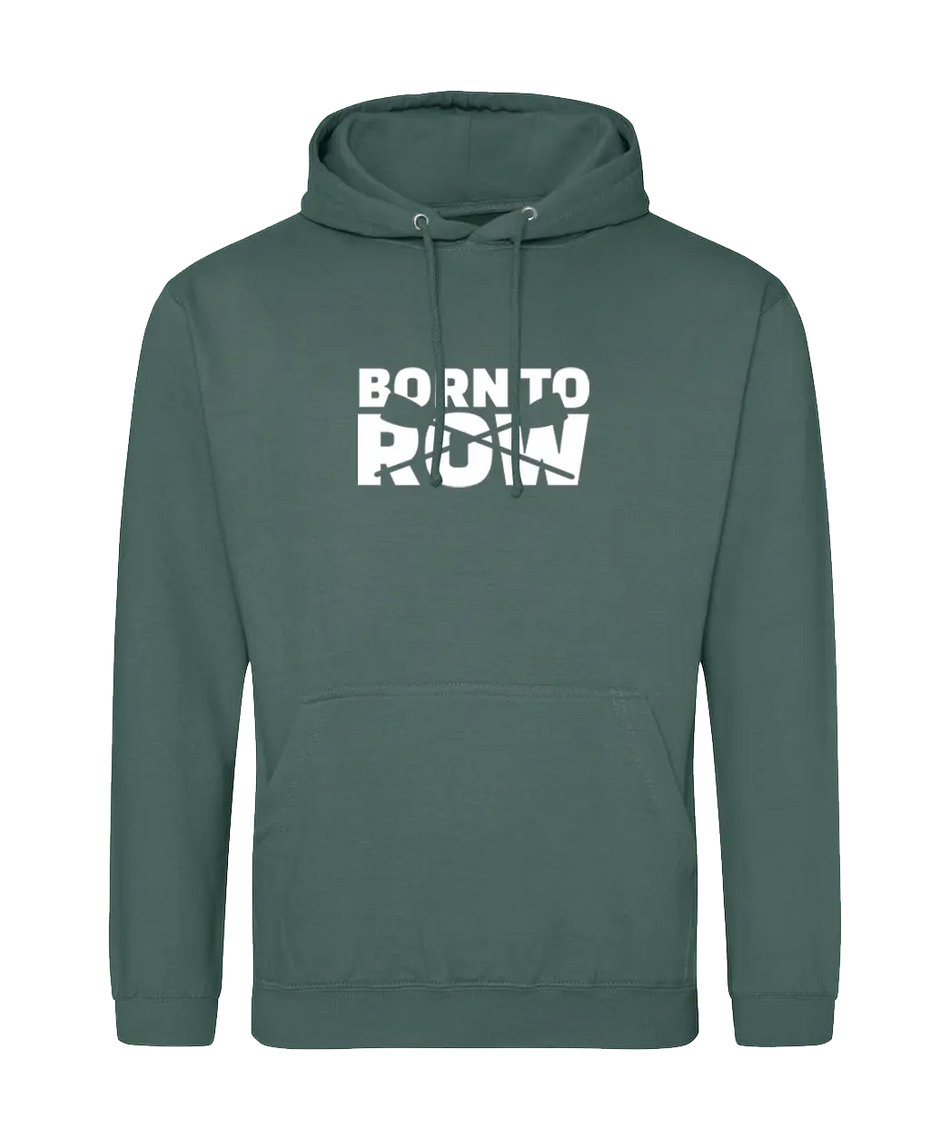 Big Bobble Hats Ltd Hoodies Small / Moss Green Born to Row Hoodie