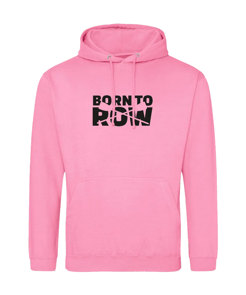 Big Bobble Hats Ltd Hoodies Small / Candyfloss Pink Born to Row Hoodie