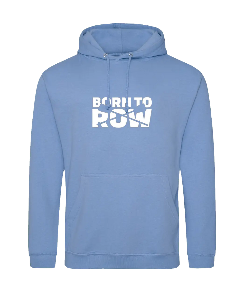Big Bobble Hats Ltd Hoodies Small / Cornflower Blue Born to Row Hoodie