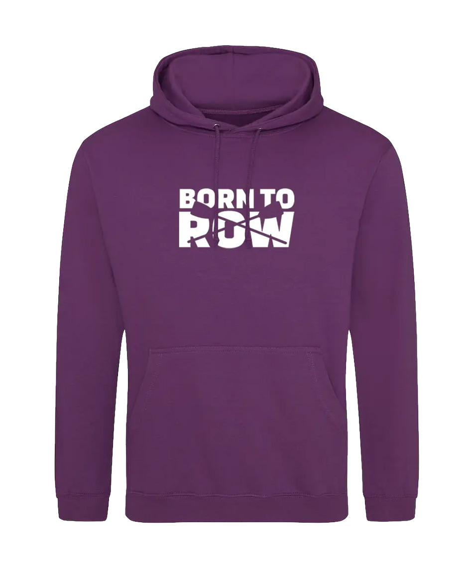 Big Bobble Hats Ltd Hoodies Small / Plum Born to Row Hoodie