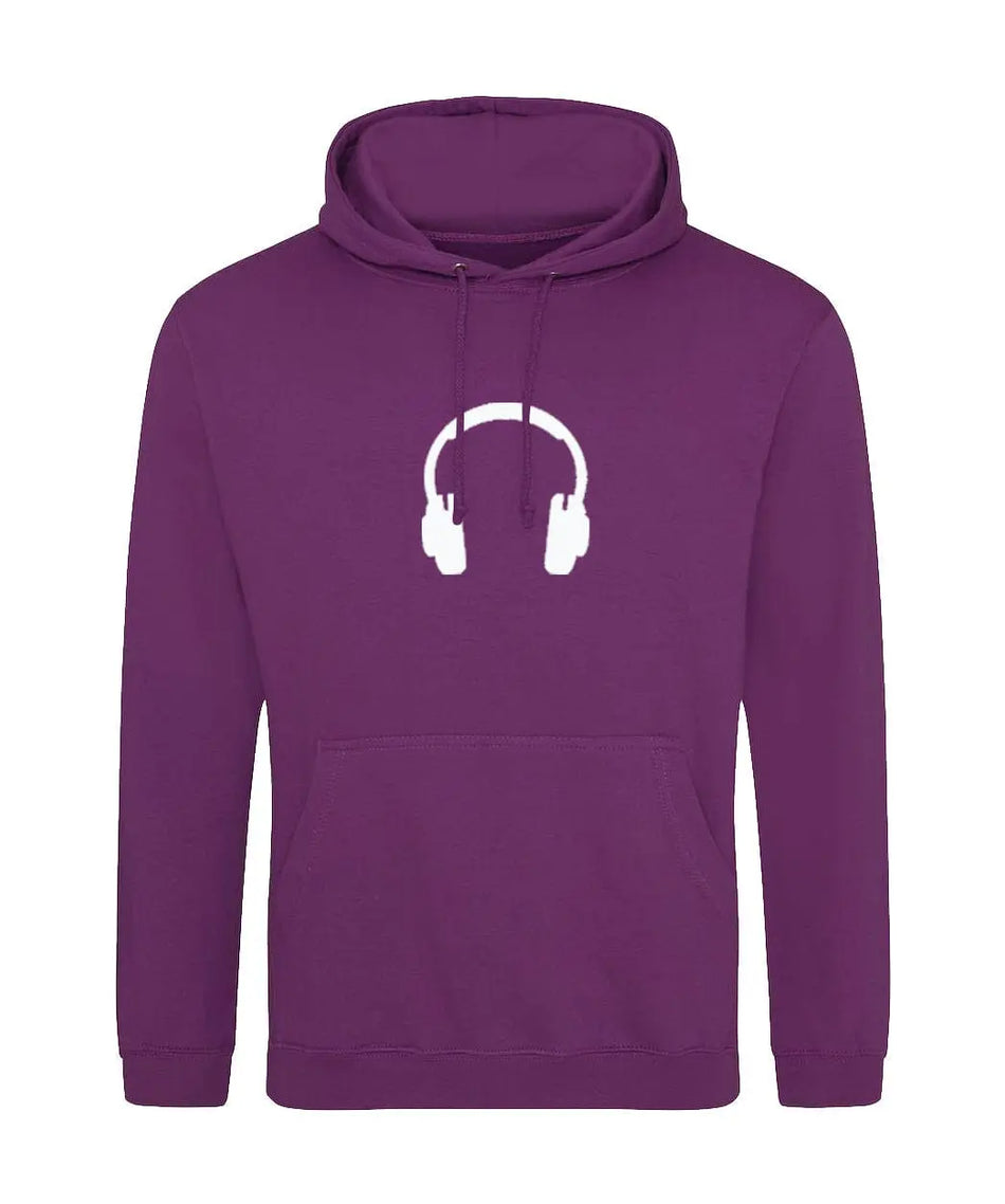 Big Bobble Hats Ltd Hoodies Small / Plum Headphones Hoodie