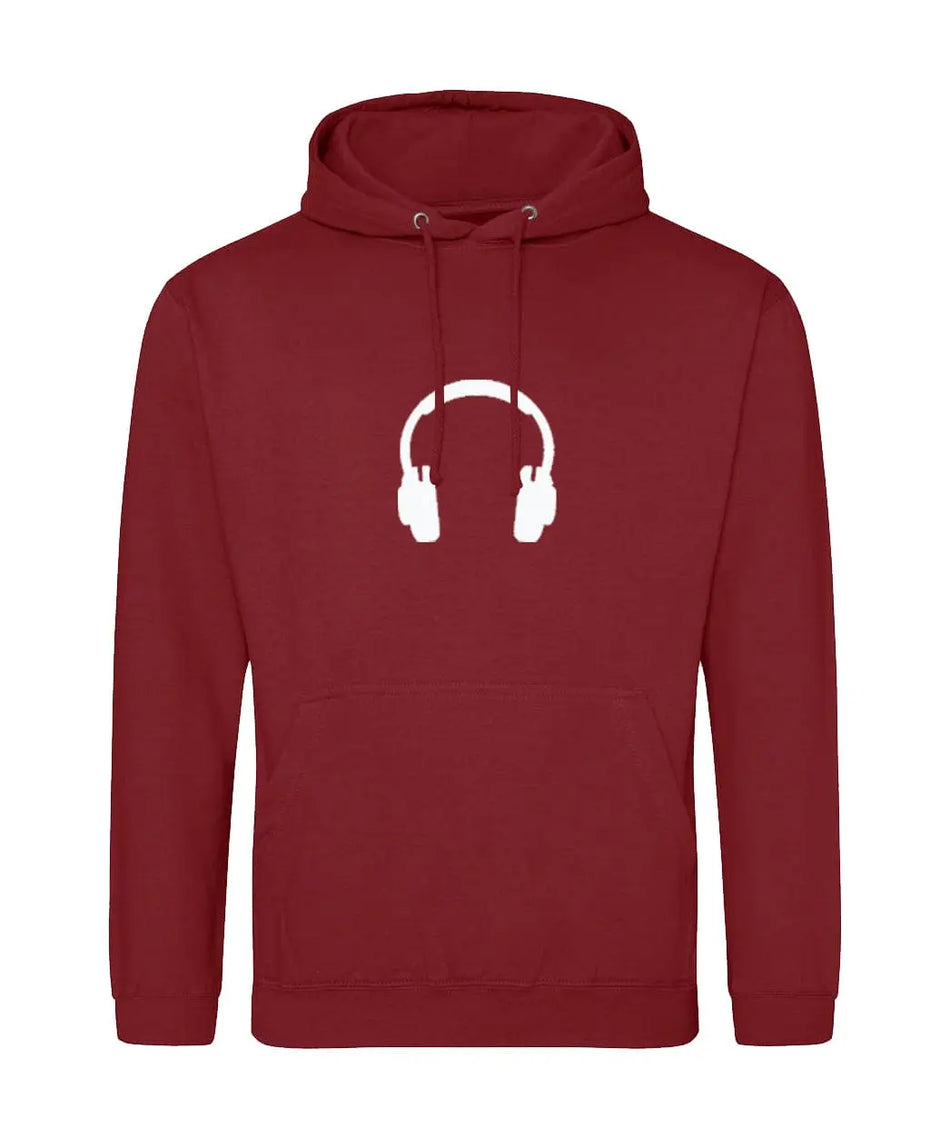 Big Bobble Hats Ltd Hoodies Small / Red Hot Chilli Headphones Hoodie