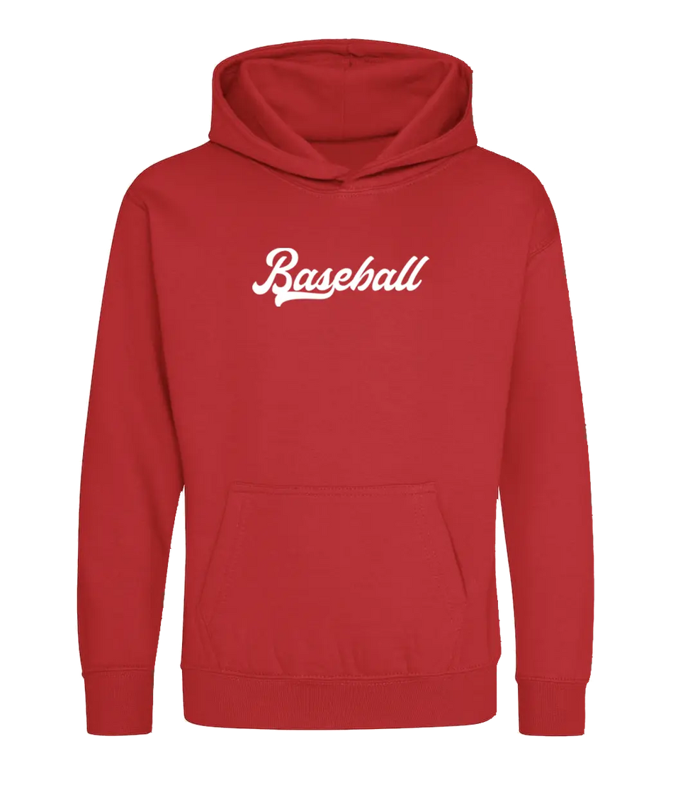 Big Bobble Hats Ltd Kids Hoody Extra Extra Small / Red Kids Baseball Hoodie