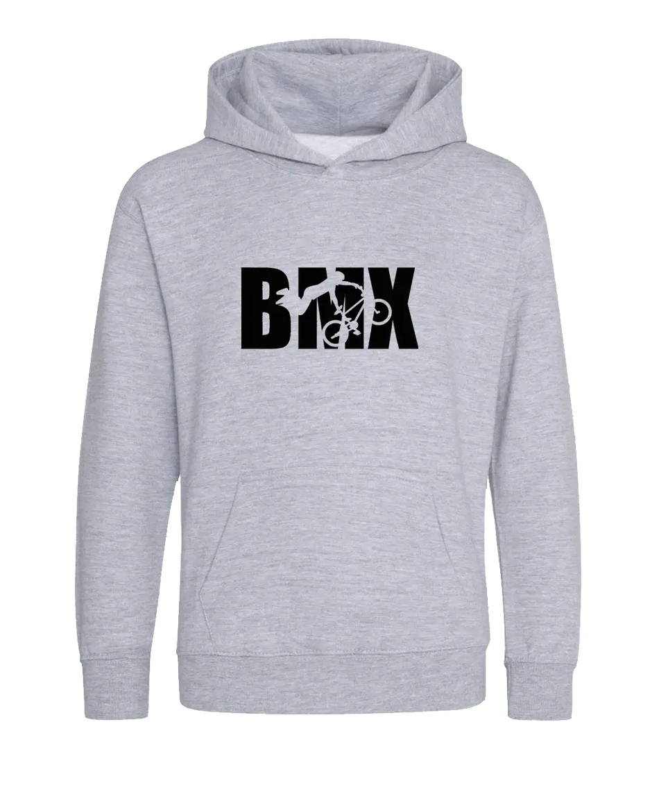 Big Bobble Hats Ltd Kids Hoody Extra Extra Small / Heather Grey Kids BMX Hoodie