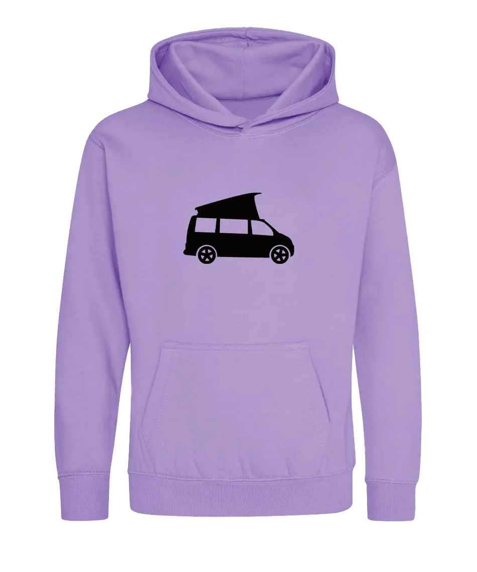Big Bobble Hats Ltd Kids Hoody Extra Extra Small / Digital Lavender Kids Campervan Hoodie