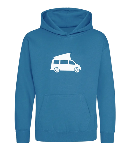 Big Bobble Hats Ltd Kids Hoody Extra Extra Small / Sapphire Blue Kids Campervan Hoodie