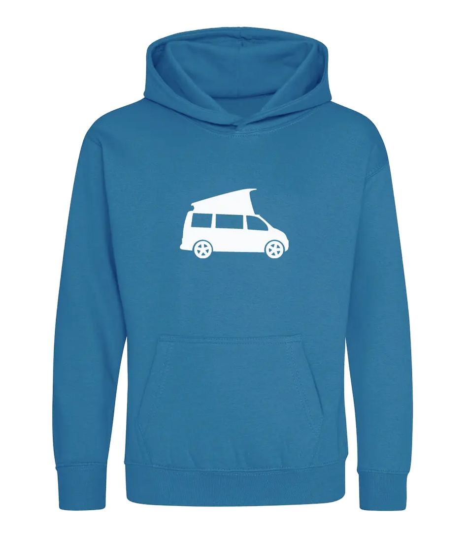 Big Bobble Hats Ltd Kids Hoody Extra Extra Small / Sapphire Blue Kids Campervan Hoodie