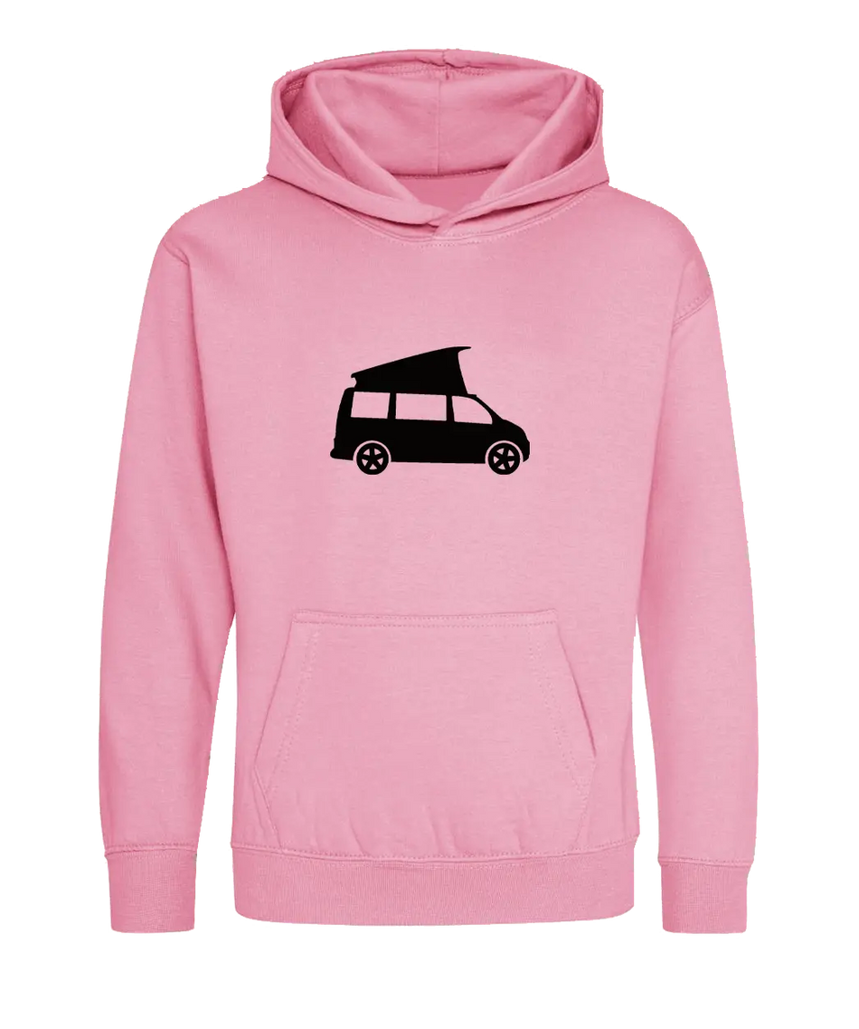 Big Bobble Hats Ltd Kids Hoody Extra Extra Small / Candyfloss Pink Kids Campervan Hoodie