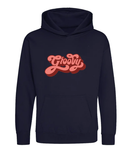 Big Bobble Hats Ltd Kids Hoody Extra Extra Small / Navy Kids Groovy Hoodie