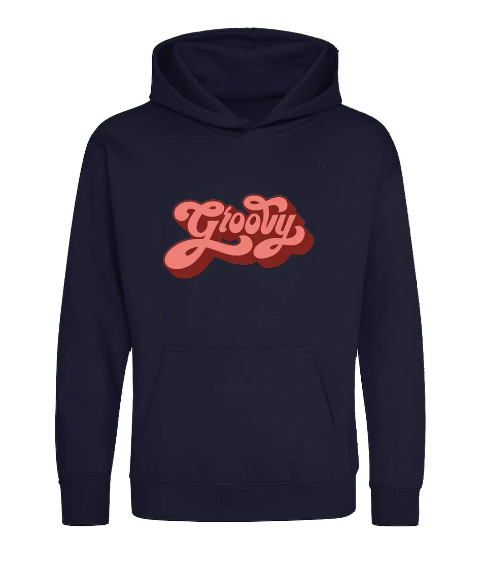 Big Bobble Hats Ltd Kids Hoody Extra Extra Small / Navy Kids Groovy Hoodie