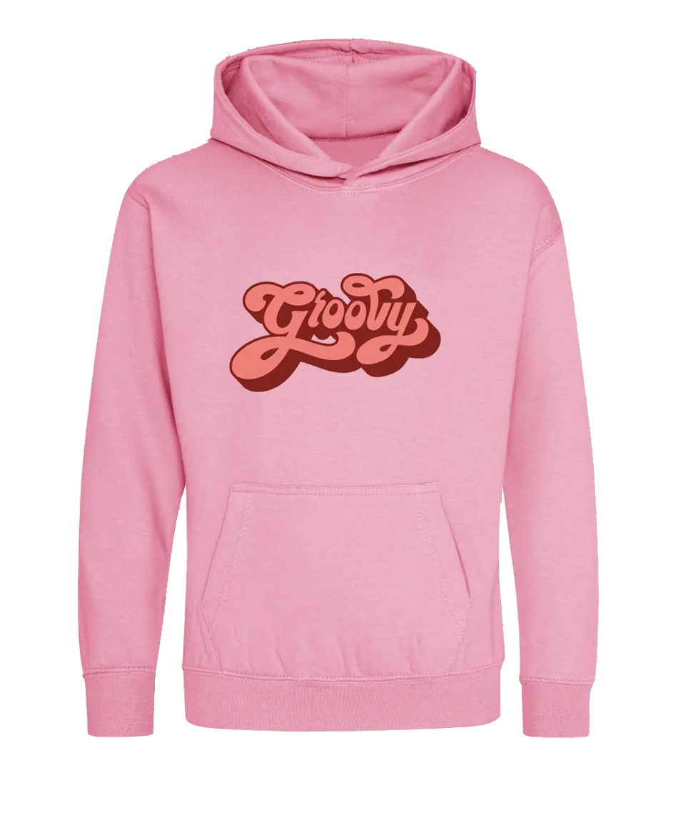 Big Bobble Hats Ltd Kids Hoody Extra Extra Small / Candyfloss Pink Kids Groovy Hoodie
