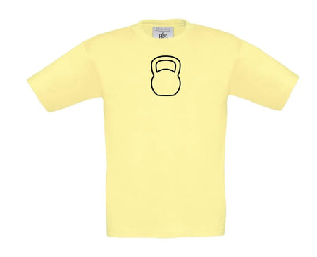 Big Bobble Hats Ltd T-Shirts 3-4 / Yellow Kids Kettlebell T-Shirt