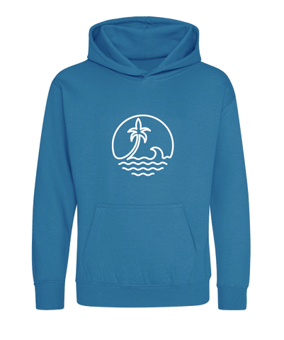 Big Bobble Hats Ltd Kids Hoody Extra Extra Small / Sapphire Blue Kids Palm Beach Hoodie