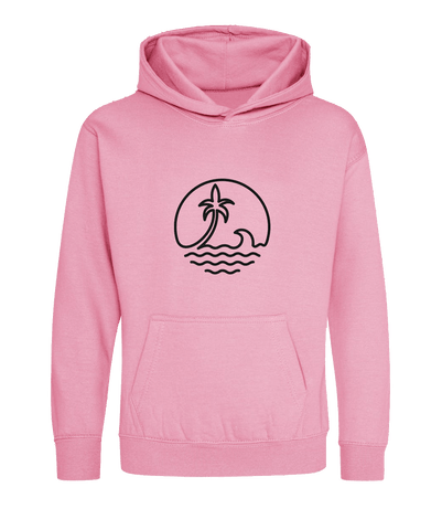 Big Bobble Hats Ltd Kids Hoody Extra Extra Small / Candyfloss Pink Kids Palm Beach Hoodie