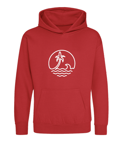 Big Bobble Hats Ltd Kids Hoody Extra Extra Small / Red Kids Palm Beach Hoodie
