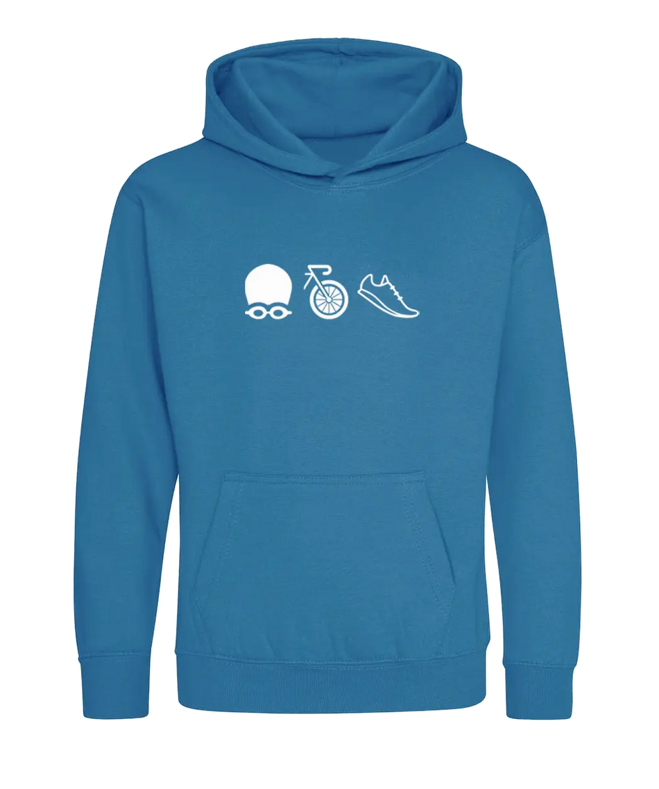 Big Bobble Hats Ltd Kids Hoody Extra Extra Small / Sapphire Blue Kids Triathlon Hoodie