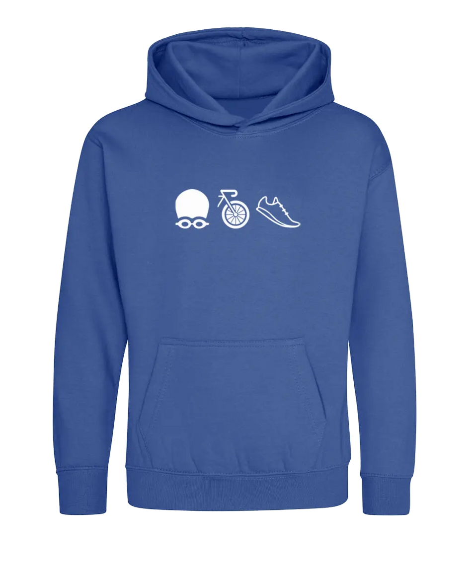 Big Bobble Hats Ltd Kids Hoody Extra Extra Small / Royal Blue Kids Triathlon Hoodie