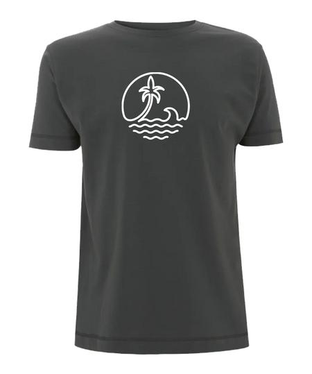 Big Bobble Hats Ltd T-Shirts Small / Charcoal Grey Palm Beach T-Shirt