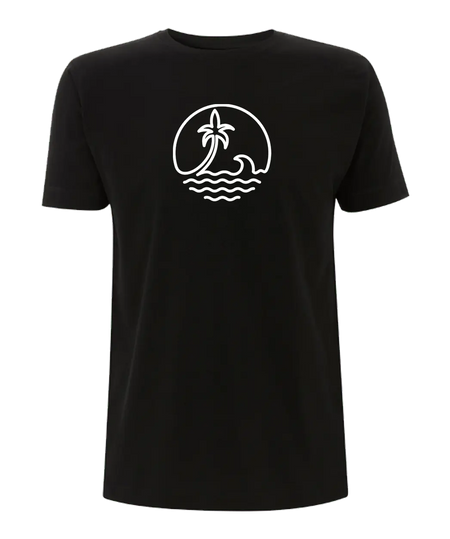 Big Bobble Hats Ltd T-Shirts Small / Black Palm Beach T-Shirt