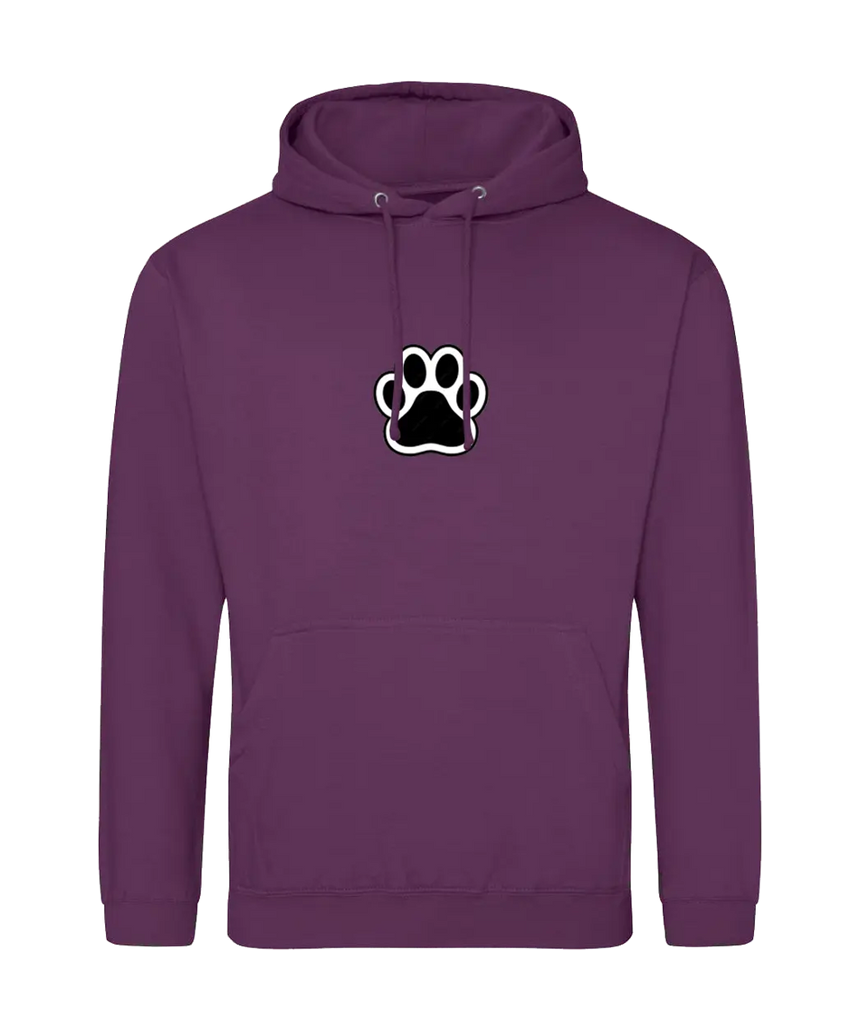 Big Bobble Hats Ltd Hoodies Small / Plum Paw Hoodie