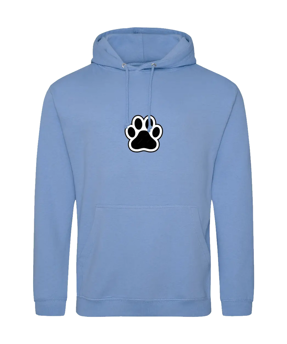 Big Bobble Hats Ltd Hoodies Small / Cornflower Blue Paw Hoodie