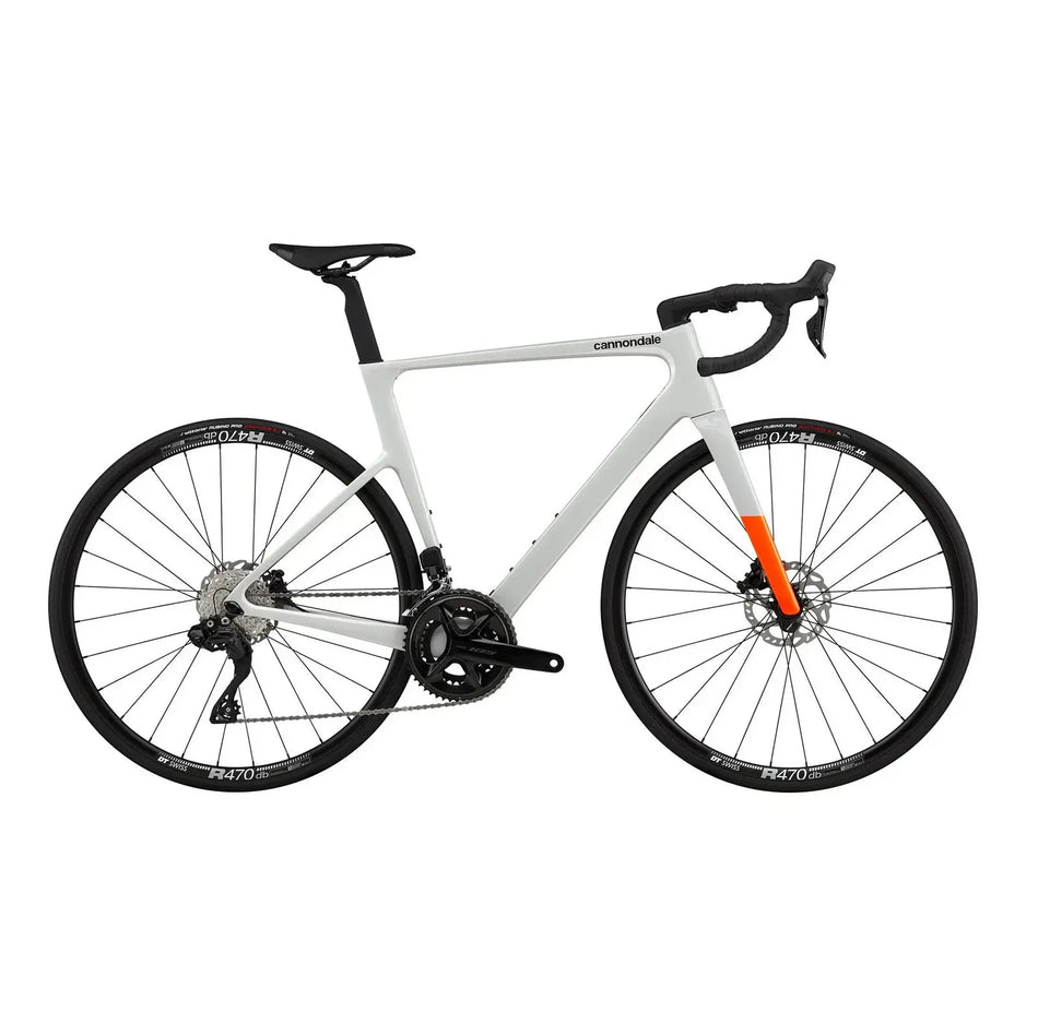 Cannondale Road Bike Chalk / 54cm / Shimano 105 Di2 12-speed (Standard) Cannondale SuperSix EVO 3 Road Disc Bike