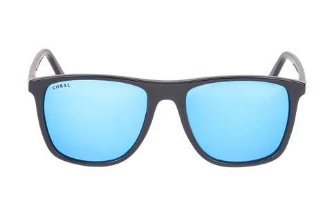 Coral Eyewear Sunglasses Black / Blue Nuttall - Polarised Mirror