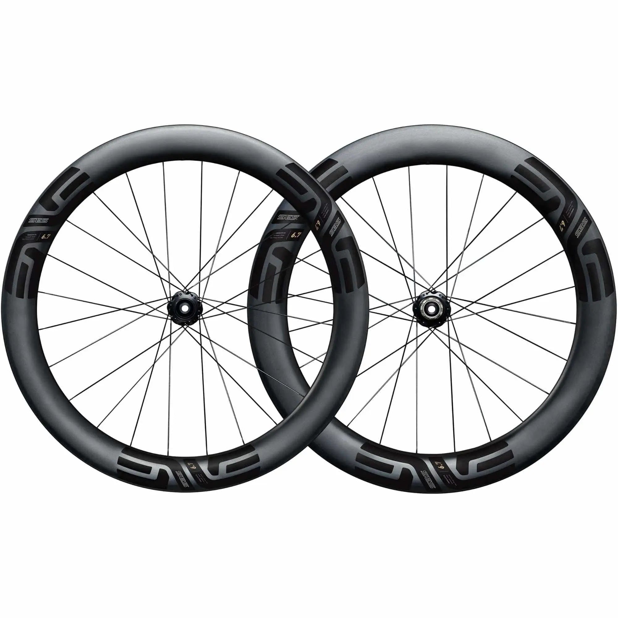 ENVE Rims Black 12/142 / Clincher/N3W ENVE SES 6.7 Wheelset Black 12/142