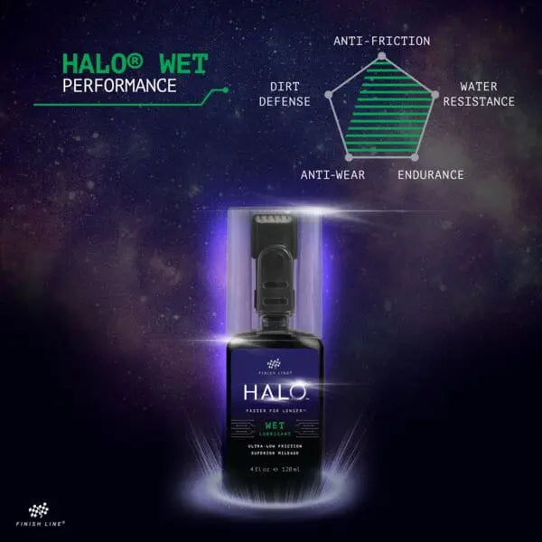 Finish Line Halo Wet Lubricant - 4oz/120ml - Bottle and Smart Luber