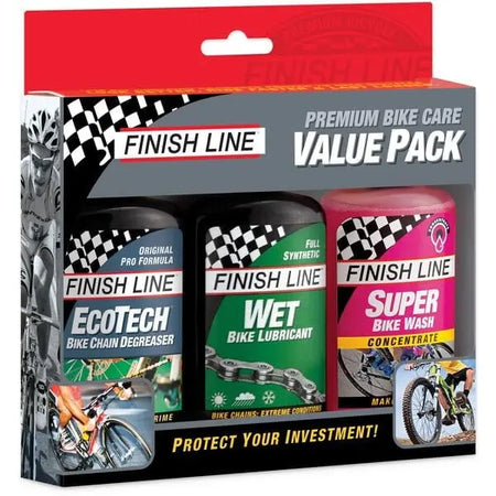 Finish Line Multi Degreaser / SuperBike Wash / Wet Lube - Winter Value Pack