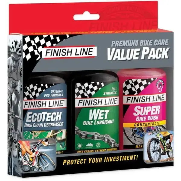 Finish Line Multi Degreaser / SuperBike Wash / Wet Lube - Winter Value Pack