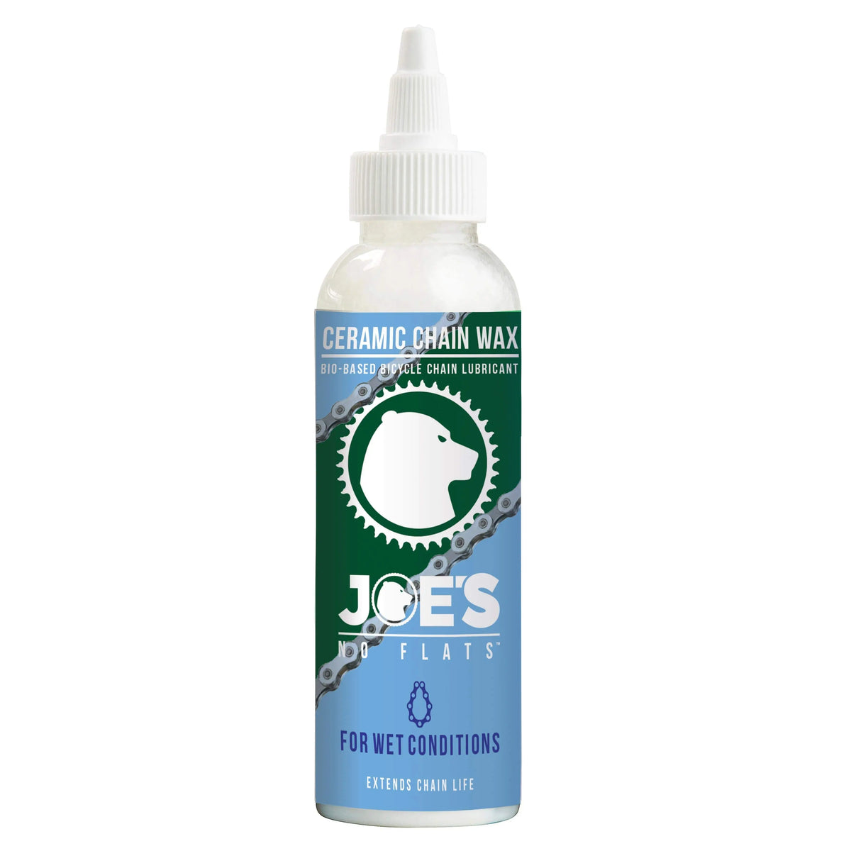 Joe's No Flats Lube Joe's No Flats Ceramic Chain Wax Wet Condition (Drop) 125ml Bottle