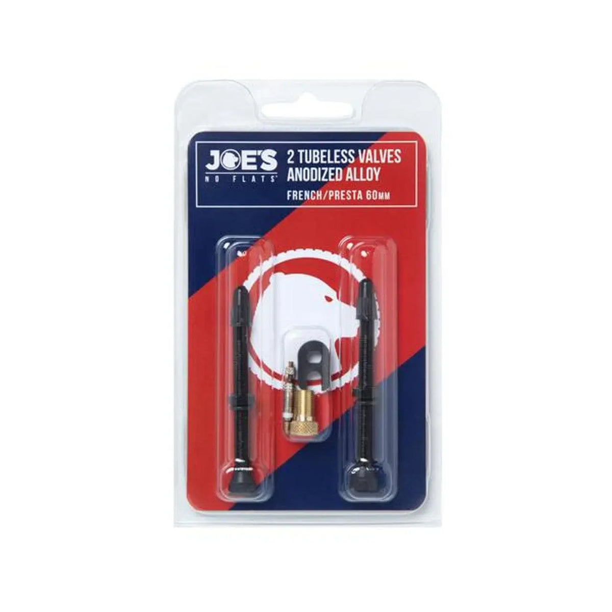 Joe's No Flats Valves Joe's No Flats Tubeless Anodized Black Presta Valves (Pair)