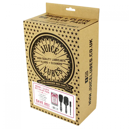 Juice Lubes Cloth 3 x Brush & Cloth Pack