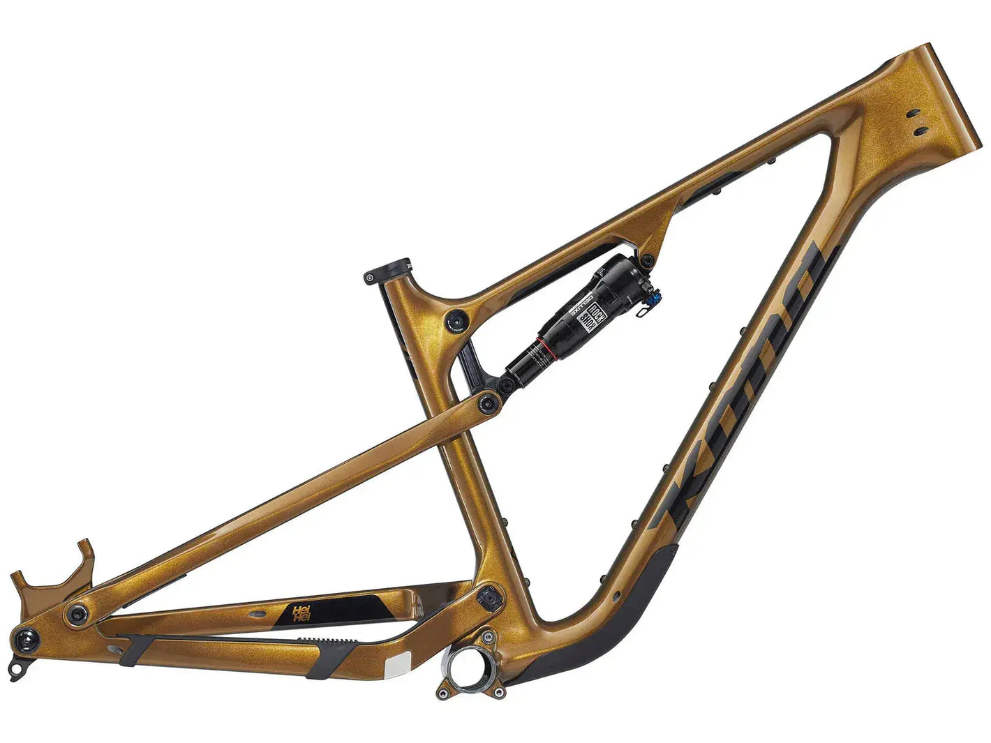 Kona Full Suspension Hei Hei CR G10 Frameset - Full Suspension - Gold