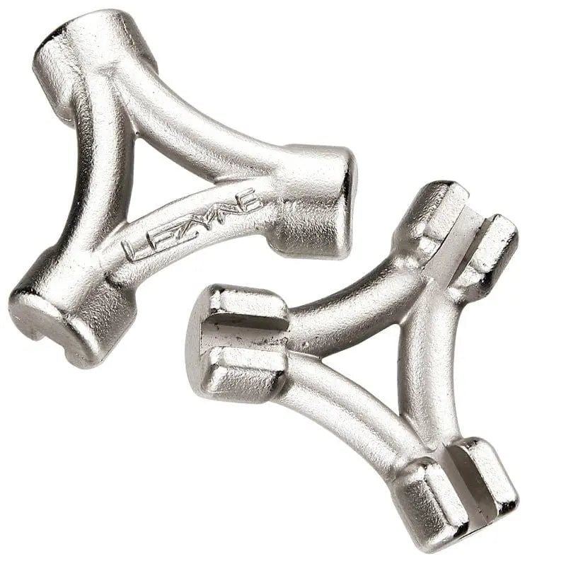 Lezyne Workshop Tools 4 | 5 | 6mm / Silver Lezyne - 3 Way Spoke Wrench - 3.23MM,3.30MM,3.45MM